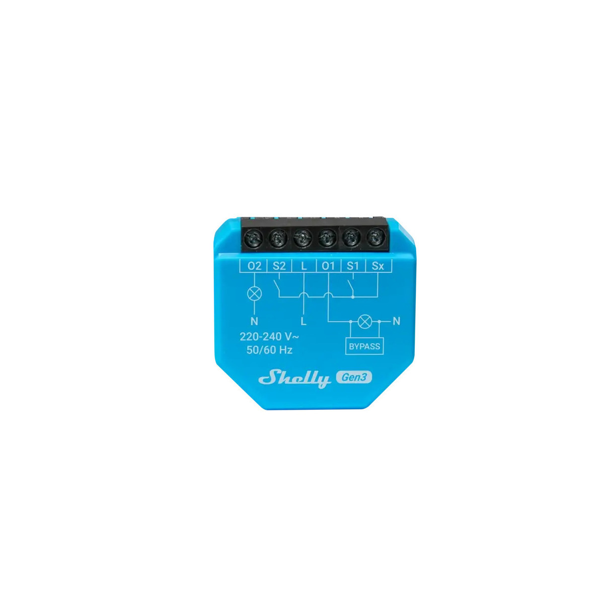 releu inteligent shelly 2l, 2 canale, nu necesita nul, integrare home assistant, matter